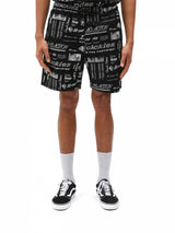 DICKIES PILLAGER SHORT BLACK ALLOVER PRINT BERMUDA UOMO - Shoelosophy