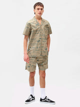 DICKIES PILLAGER SHORT KHAKI ALLOVER PRINT BERMUDA UOMO - Shoelosophy