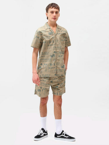 DICKIES PILLAGER SHORT KHAKI ALLOVER PRINT HERREN BERMUDA - Shoelosophy
