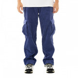 BONSAI CARGO VELVET PANT MADE IN ITALY PT012 BLUE VELVET - Shoelosophy