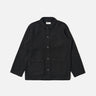 UNIVERSAL WORKS FIELD JACKET 00017 WOOL FLEECE BLACK - Shoelosophy