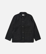 UNIVERSAL WORKS FIELD JACKET 00017 WOOL FLEECE BLACK - Shoelosophy