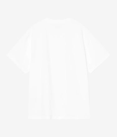 CARHARTT WIP WOMENS POCKET HEART T-SHIRT I032318 WEISS SCHWARZ - Shoelosophy
