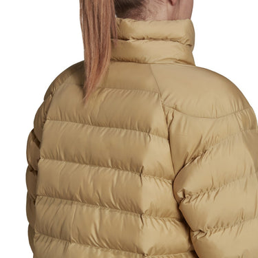 ADIDAS WOMEN GQ2344 ITAVIC 3-STRIPES MIDWEIGHT BEIGE JACKET - Shoelosophy