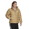 ADIDAS WOMEN GQ2344 ITAVIC 3-STRIPES MIDWEIGHT BEIGE JACKET - Shoelosophy