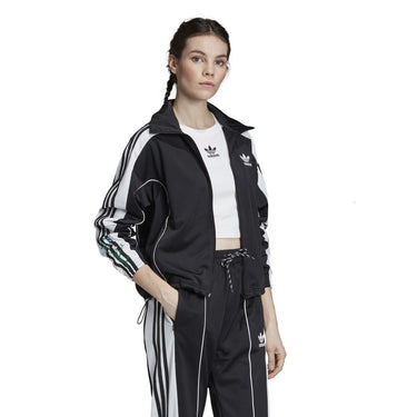 ADIDAS TRACK TOP FLORAL ED4780 DAMEN SCHWARZ - Shoelosophy