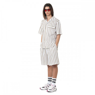 BONSAI-STREIFEN-SHORTS PTS060 PRESLEY, HERGESTELLT IN ITALIEN NADELSTREIFEN-BERMUDA-SHORTS FÜR HERREN – Shoelosophy