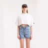 DR DENIM 2211117 FREYA TEE WHITE - Shoelosophy