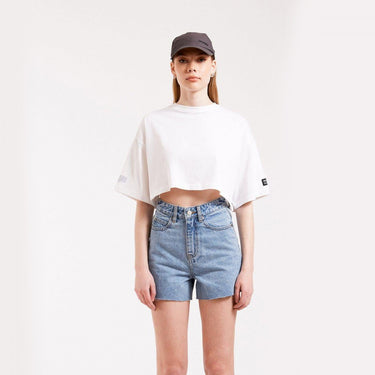DR DENIM 2211117 FREYA TEE WHITE - Shoelosophy