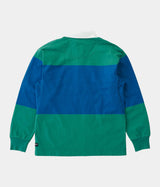 GRAMICCI LANGDON RUGBY SHIRT G5FM-J141 CERULEAN EMERALD - Shoelosophy