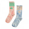 ADIDAS TIE DYE SOCKS HA4677 AMBIENT SKY BLUSH 2 PAAR SCHWAMMSOCKEN - Shoelosophy