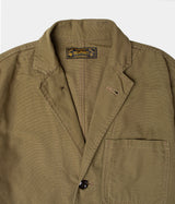 CHESAPEAKE'S PEMBROKE BLAZER JACKET MICRO CANVAS MILITARY GREEN - Shoelosophy