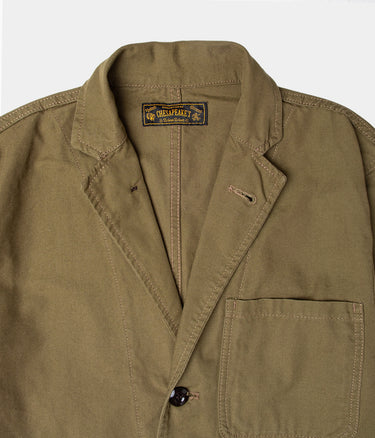 CHESAPEAKE'S PEMBROKE BLAZERJACKE MIKRO CANVAS MILITÄRGRÜN - Shoelosophy