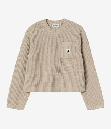 CARHARTT WIP WOMENS MIRA SWEATER I035382 FLEUR DE SEL - Shoelosophy