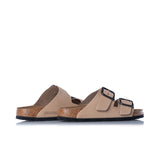 BIRKENSTOCK ARIZONA WIRE BUCLE 1031579 SANDCASTLE NUBUKLEDER - Shoelosophy