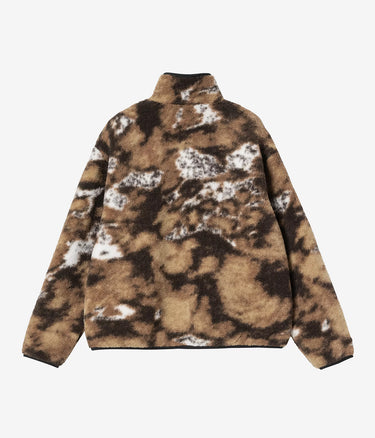 CARHARTT WIP WOMENS ELLIOT HIGH NECK LINER I032241 WILD DOG JACQUARD SCHWARZ - Shoelosophy