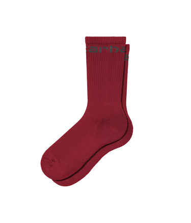CARHARTT WIP SOCKS I029422 SCARLET GRAPHITE - Shoelosophy