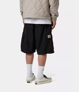 CARHARTT WIP COLE CARGO SHORT I035566 BLACK GARMENT DYED - Shoelosophy