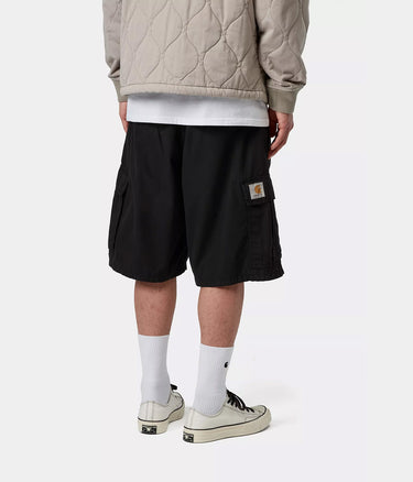 CARHARTT WIP COLE CARGO SHORT I035566 BLACK GARMENT DYED - Shoelosophy