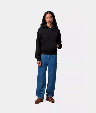 CARHARTT WIP WOMENS HOODED CASEY SWEATSHIRT I032644 SCHWARZ - Shoelosophy