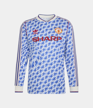 ADIDAS ORIGINALS MANCHESTER UNITED AWAY JERSEY 1990 LANGARM JM5498 MULTICOLOR - Shoelosophy