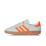 ADIDAS WOMENS GAZELLE INDOOR IF6982 LINEN GREEN SOLAR ORANGE - Shoelosophy