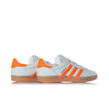 ADIDAS WOMENS GAZELLE INDOOR IF6982 LINEN GREEN SOLAR ORANGE - Shoelosophy