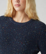 LEVI'S WOMENS SNOWFLAKE PULLOVER A9283-0005 BLUE BLAZER CONFETTI - Shoelosophy