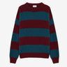 AMISH CREW ÜBER SHETLAND-STREIFEN-PULLOVER, HERGESTELLT IN ITALIEN - Shoelosophy