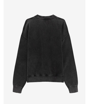 AMISH CREW SWEATER CHAOS PIGMENT STONE SCHWARZ - Shoelosophy