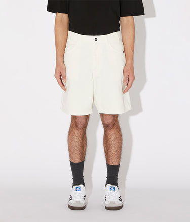 AMISH BERMUDA BERNIE BULL OFF WHITE DENIM TWILL - Shoelosophy