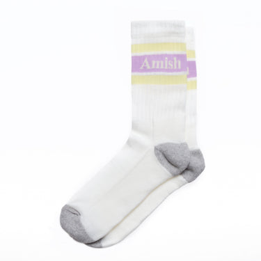 AMISH DAMEN-BAUMWOLLSOCKEN SOCKEN-LIL LILAC HERGESTELLT IN ITALIEN - Shoelosophy