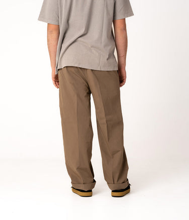 AMISH CHINO JAPAN HOSE PIGMENTGEFÄRBT WIDE BEINE POPELINE BAUMWOLLE HANF - Shoelosophy