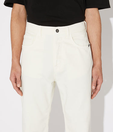 AMISH JEREMIAH STRAIGHT DENIM OFF WHITE JEANS HERREN WEISS - Shoelosophy