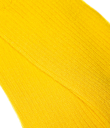 ANONYMOUS ISM BRILLIANT CREW SOCKS RIBBED YELLOW MADE IN JAPAN - Shoelosophy