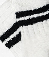 ANONYMOUS ISM SLUB LINE VIERTELSOCKEN WEISS SCHWARZ HERGESTELLT IN JAPAN - Shoelosophy