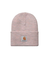 CARHARTT WIP ACRYLIC WATCH HAT I020175 GLASSY PINK HEATHER - Shoelosophy