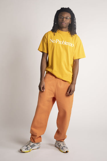 ARIES ARISE NO PROBLEMO SS TEE STAR60002 MUSTARD MADE IN ITALY - Shoelosophy