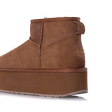 EMU AUSTRALIA STINGER MICRO FLATFORM W13082 CHESTNUT - Shoelosophy