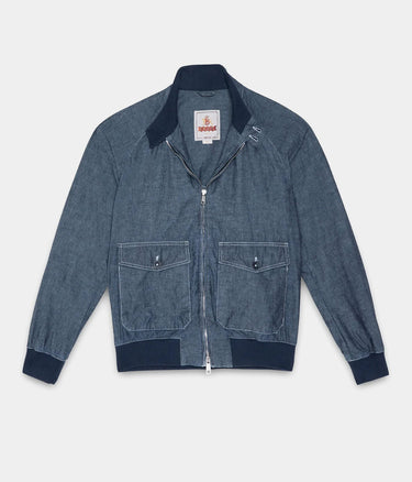 BARACUTA CHAMBRAY AF POCKET G9 BLAU - Shoelosophy