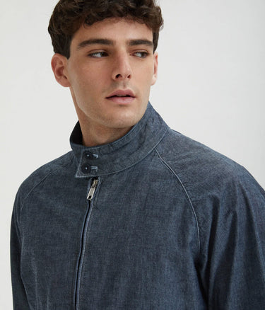 BARACUTA CHAMBRAY AF POCKET G9 BLAU - Shoelosophy
