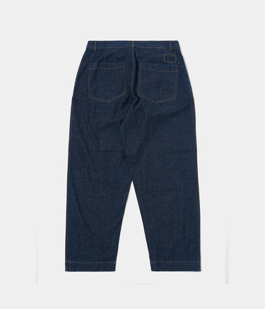UNIVERSAL WORKS DUKE PANT 34131 KAIHARA LEICHTER DENIM INDIGO - Shoelosophy