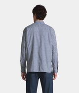 LEVI'S BLUE TAB RELAXED BUTTON DOWN SHIRT 001LI-0002 MICRO PLAID WHITE NAVY - Shoelosophy
