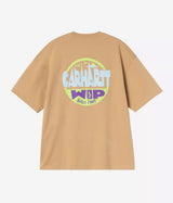 CARHARTT WIP 러기지 라벨 티셔츠 I036892 DUSTY HAMILTON BROWN - Shoelosophy