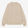 CARHARTT WIP VISTA SWEATSHIRT I029522 FLEUR DE SEL GARMENT DYED - Shoelosophy