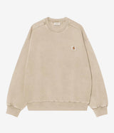 CARHARTT WIP VISTA SWEATSHIRT I029522 FLEUR DE SEL GARMENT DYED - Shoelosophy