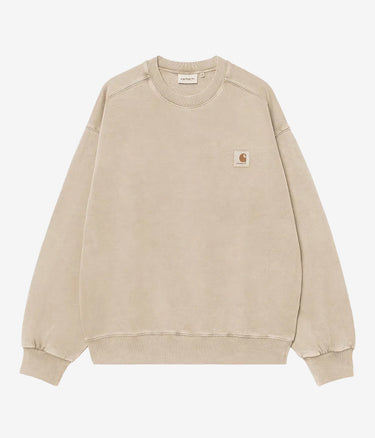 CARHARTT WIP VISTA SWEATSHIRT I029522 FLEUR DE SEL GARMENT DYED - Shoelosophy