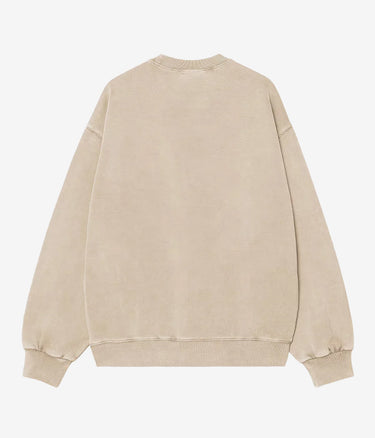 CARHARTT WIP VISTA SWEATSHIRT I029522 FLEUR DE SEL GARMENT DYED - Shoelosophy