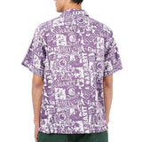 CARHARTT COLLAGE SHIRT I027532 ALLOVER PRINT PURPLE - Shoelosophy