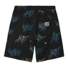 CARHARTT HEAT WAVE SHORT I028800 BLACK - Shoelosophy